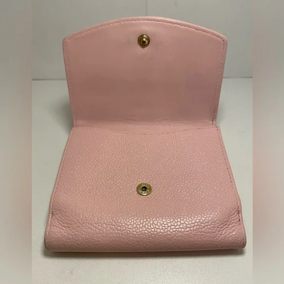 CHANEL Caviar Pink Wallet with Dusty and Box - Picture 12 of 16